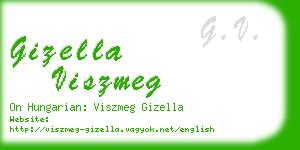gizella viszmeg business card